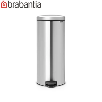 

Бак мусорный Brabantia "NewIcon" с педалью, стальной матовый, 30л. 114380