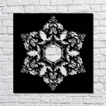 

Metal Decor Mandala II 50x50 cm Wall Ornament Home Decoration Wall Decor Table