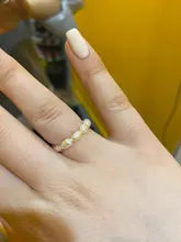 PerisBox-anillo minimalista de perlas naturales para mujer, Anillos geométricos de perlas de agua dulce naturales, círculo continuo, novedad de 2020