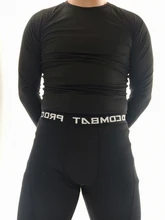 Conjunto de ropa interior térmica para hombre, LICRA para MMA de compresión para gimnasio y trotar, medias de secado rápido, xxxxl