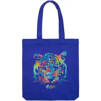 

Canvas bag Jungle Look, unisex, eco-friendly shoulder bag, fashion shopper, roomy tote bag, reusable bag