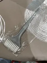 Cepillos de pelo Natural con mango de PP profesional, peine esponjoso de resina, para peluquero, tinte para el pelo, peine para estilismo, 1 ud.