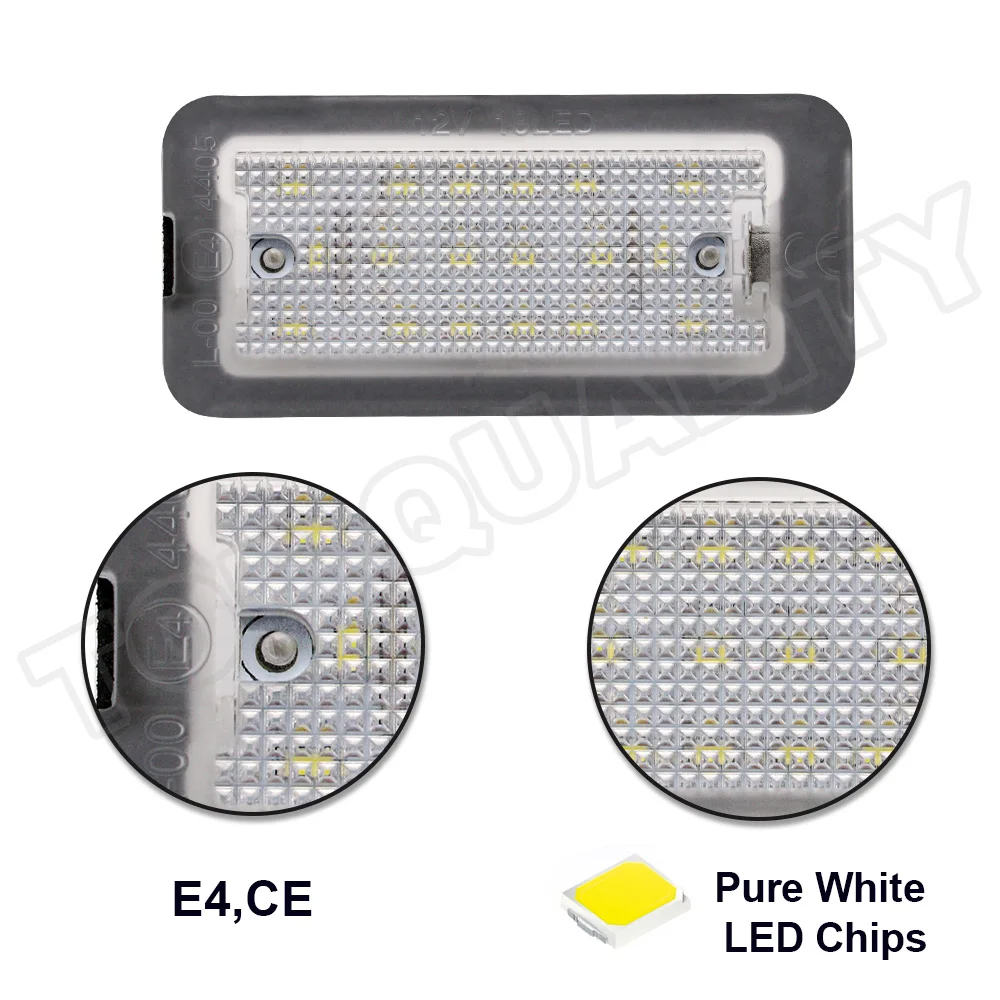 2 modules LED pour l'éclairage plaque d'immatriculation Fiat 500