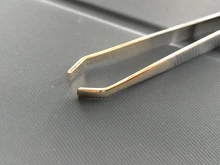 Pinzas para cejas de acero inoxidable, pinzas para la eliminación del vello facial, herramientas de maquillaje, 1 unidad