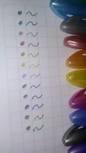 12 unids/set juego de bolígrafos de Gel de brillo bolígrafos para la escuela Oficina libro para colorear para adultos revistas dibujo garabatos arte marcadores de pluma de promoción