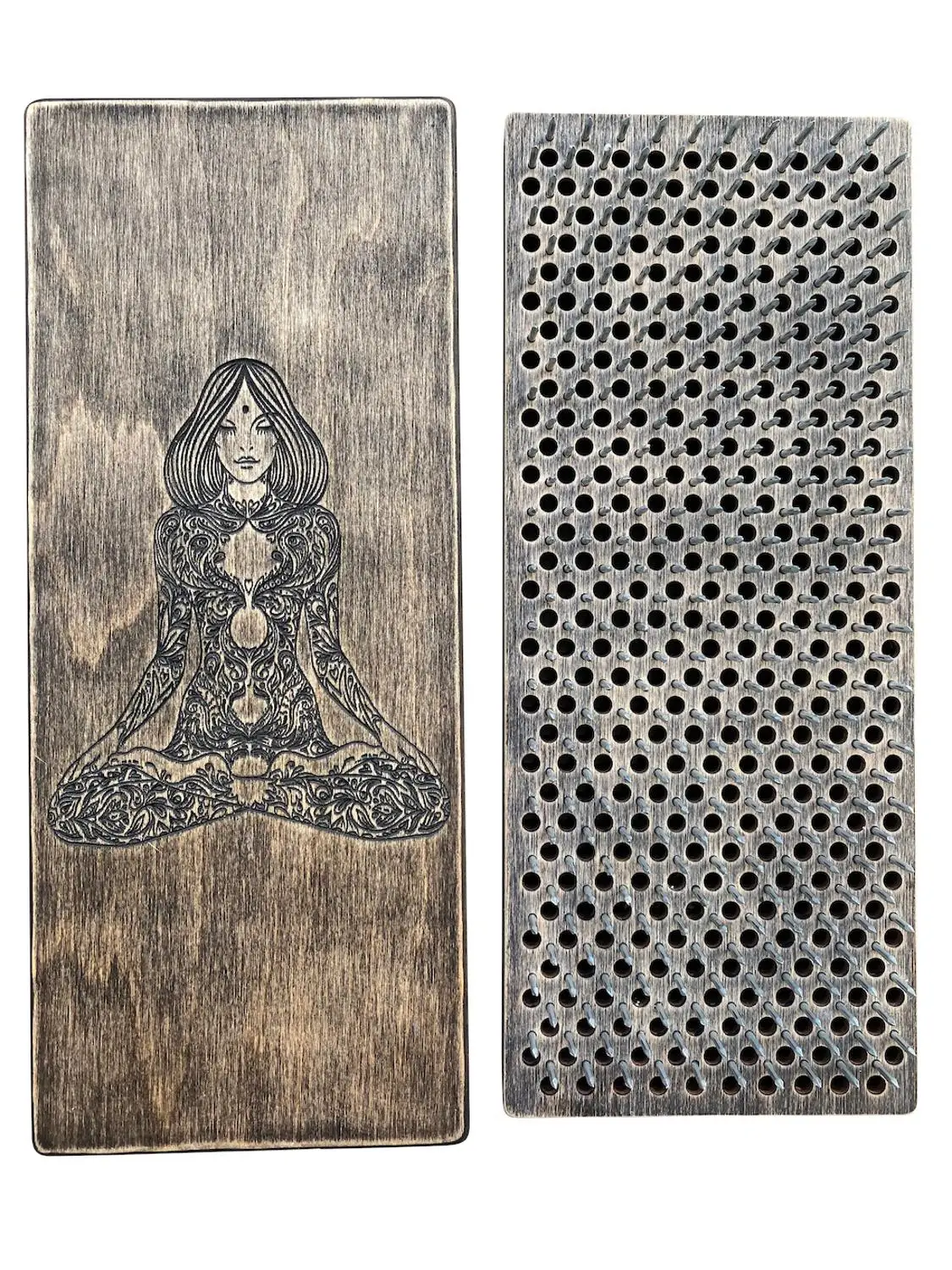 Sadhu Board Rhombus Style Bed of Nails Acupressure Board for at Home