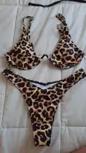 Thong Swimwear Bikini-Set Bathing-Suit Two-Pieces Push-Up Sexy Neon V-Bar Female Women