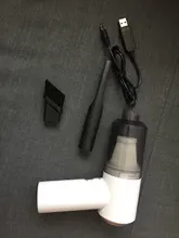 Licheers-miniaspiradora de coche inalámbrico, aspirador portátil de mano de 3500 Pa, superfuerte, para oficina, hogar y coche