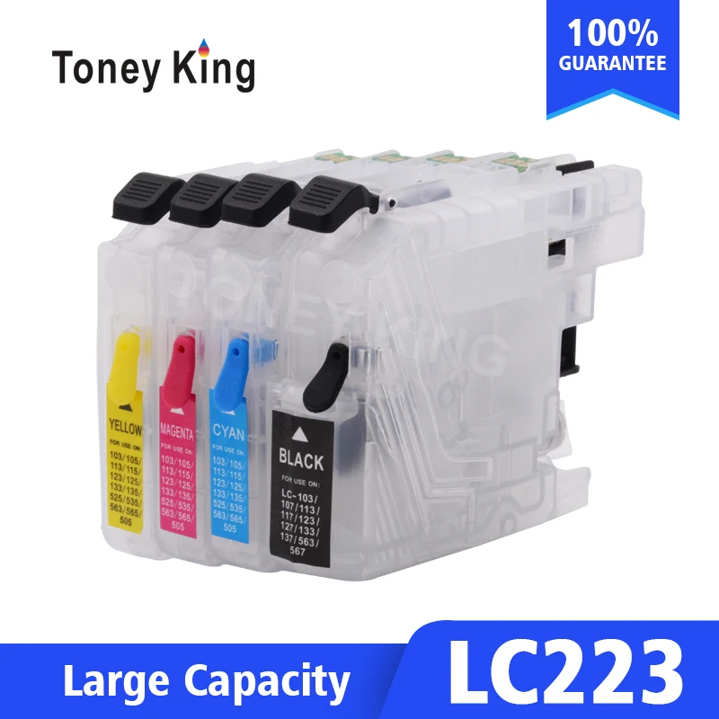 Toney universal (король перезаправляемый картридж LC223 XL для Brother LC 223 221 225 227 229 J5625DW J5720DW J480DW