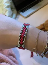 Pulsera Bohemia trenzada de tejido a mano para mujer