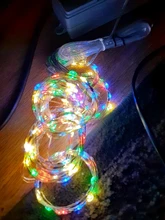 LED String Lights Christmas Decoration Remote Control USB Wedding Garland Curtain 3M