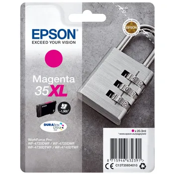 

Epson Padlock Singlepack Magenta 35XL DURABrite Ultra Ink