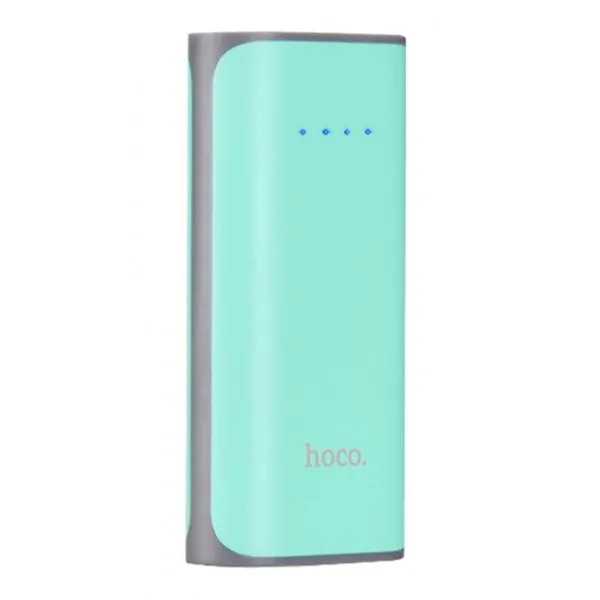 Внешний аккумулятор Hoco B21 5200 Tiny Concave pattern Power bank (Лазурный)|Внешние аккумуляторы| |
