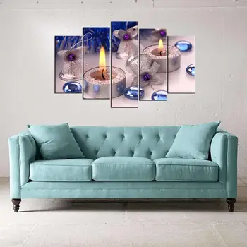 

Candle Themed 5 Piece Mdf Table