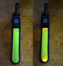 Correa reflectora de luz LED, colgante de correa reflectante de seguridad deportiva, suministros para exteriores, colgante reflectante
