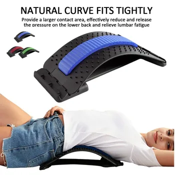 

Massager Massageador Magic Stretcher Fitness Lumbar Support Magnetic Lumbar Support Spine Pain Relief Chiropractic Care Health