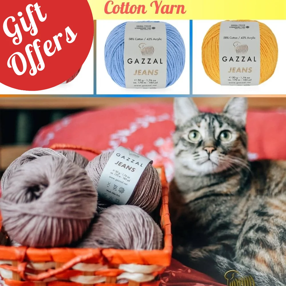Filato Per Maglieria A Mano Gazzal Jeans 8 Gomitoli, 50 Grammi 170 Metri, Acrilico, Uncinetto, Vestiti, Sport, Cardigan, Grosso, Camicetta, Matasse, Q