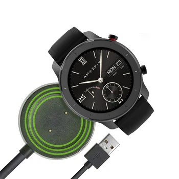 

Cargador para Amazfit GTR 42 y 47mm base de carga con cable conexión usb pines compatible con Huawei Watch GT GT2 y Honor Magic