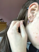 WANTME-Joyería de 100% plata fina 925 auténtica para mujer, mini pendiente de ojos malvados de circón azul, aretes pequeños de tuerca