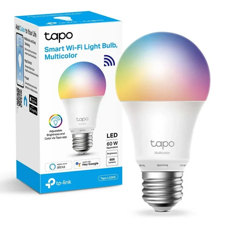 TP Link smart LED bulb with WiFi, lamp dimmable with Alexa, Yandex