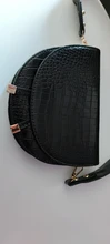 Buylor-bandoleras de lujo con estampado de cocodrilo para mujer, bolso de mano, bandolera de mujer, bandolera de cuero de PU medio redondo