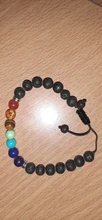 7 Chakra encantos pulseras piedra de Lava para hombres y mujeres aceites esenciales difusor cuentas de piedra Natural de la cadena de moda joyería hecha a mano