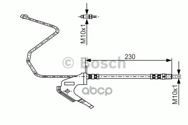 Шланг Тормозной Opel Astra Задний Левый Bosch арт. 1987481161
