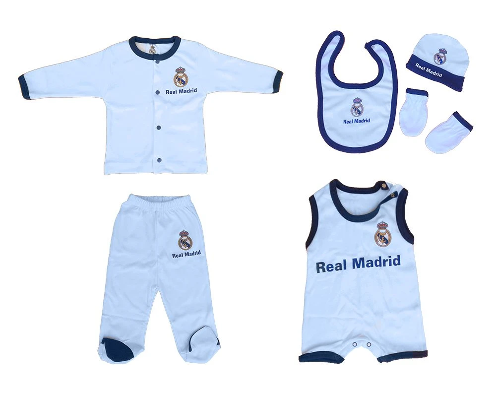 レアル マドリード新生児サッカーサッカーベビースーツ服0 3月綿6枚セットトルコ綿 Aliexpress