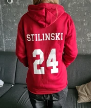 Sudadera con capucha de Teen Wolf para hombre, ropa deportiva masculina con estampado de Lahey, McCall y Stilinski 24, jersey de chándal de hiphop de estilo casual disponible en color rojo