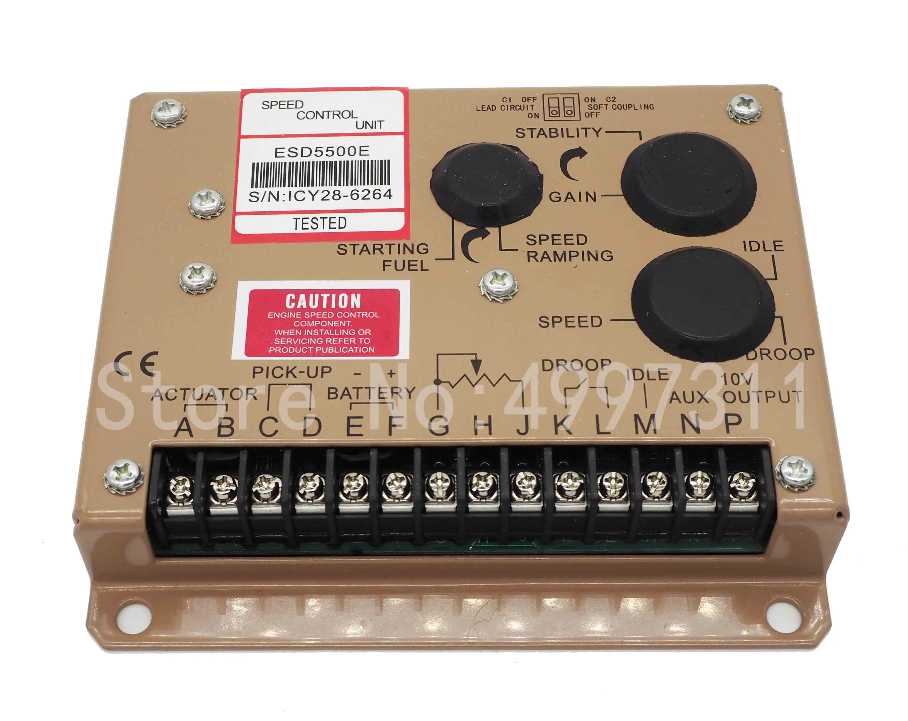 Новая модель Горячая Распродажа регулятор скорости генератора ESD 5500E+ Быстрая ESD5500E