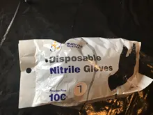 Guantes de nitrilo negro 100 unids/lote comida grado impermeable alergia libre desechable seguridad sintético guantes de nitrilo
