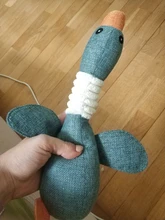 Perro de peluche de ganso salvaje de dibujos animados, juguete para mascotas con sonido para limpieza de dientes, cachorro masticable para perros