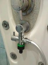Diverter-Valve Shower-Tee-Adapter Bathroom-Accessories Water-Separator 3-Way Brass Adjustable