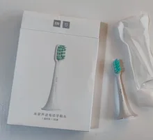 Xiaomi-Cabezal de cepillo de dientes eléctrico Mijia Original, 3 uds., para T300 y T500, limpieza acústica inteligente, cabezal de cepillo 3D