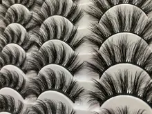 Pestañas postizas 3D de visón Natural, accesorio de maquillaje de imitación, 3D, 5/8/14 pares