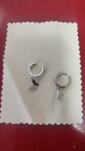 ANENJERY-pendientes de aro de mariposa para mujer, de Plata de Ley 925, CZ brillante, joyas de plata de oro, regalos, S-E1375