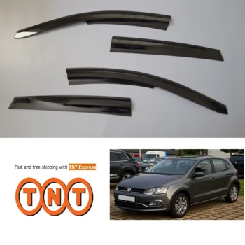 

1 Set 4 Pcs Side Window Wind and Rain Smoke Deflector for VW Polo 2010-2017 / Free TNT Express Shipping