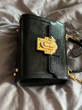 LA FESTIN-Bolso de mano con cierre de serpiente para mujer, bandolera de cuero dividido, de marca de lujo, 2020