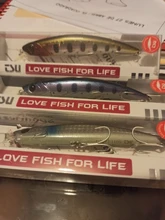 TSURINOYA 110S tiempo de hundiendo Minnow pesca en agua salada atraer DW77 110mm 22g gran trucha, Lucio río cebos duros Jerkbait
