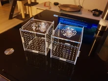 Caja de aislamiento para acuario, recipiente pequeño para freír, acrílico transparente, rejilla doble, suministros para acuario