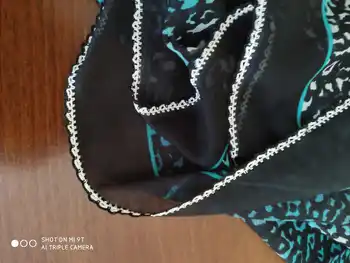 

Handmade needlework Turkish lace Multicolored soft cotton muslim hijab scarf femme Islamic shawl