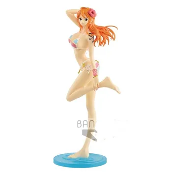 

BANPRESTO One Piece Figure Glitter & Glamours Walk Style Special Color Nami Figurals Figurine Brinquedos