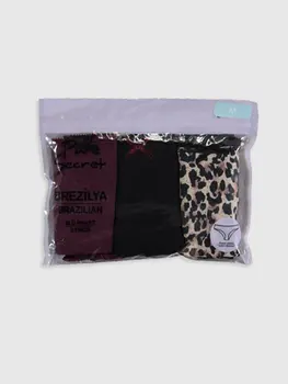

Cotton Brazilian Panties 3'lü