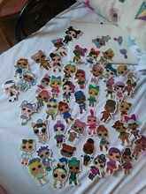 Pegatinas LOL de personalidad para niños, pegatinas de muñecas lol de PVC, pegatinas de grafiti, Maleta, maletero de coche, guitarra impermeable, 50 Uds.