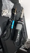 Pistola de aire caliente 8018lcd, 220v, 450w, estación de soldadura de Bga refundido, soldadura de hierro, 4 boquillas BGA VS 858 8858 8032 858D