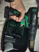 Taladro de impacto inalámbrico de 21V, destornillador eléctrico de mano, batería de litio de 1500 MAh, herramientas eléctricas de bricolaje para el hogar