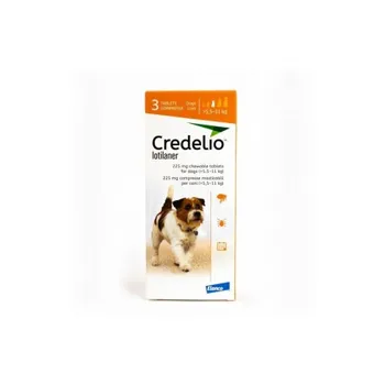 

CREDELIO 225 mg ectoparasiticide 3 tablets for dogs