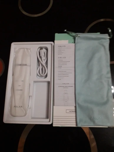 Отзыв о товаре ANLAN Ультразвуковой скрабер скруббер, ионная лопатка для чистки лица, пилинг, лифтинг для лица, удаление угрей, терапия красным светом для удаления черных точек blackhead remover узи чистка ультразвуковая чистка лица от пользователя I***a