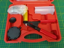 Mr Cartool-Herramientas de purga de líquido de freno, vacío Manual, Kit de probador de bomba de vacío, medidor de presión de bomba de aluminio