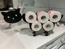 Portarrollos de papel higiénico para baño, accesorios de cocina, estante de almacenamiento de pañuelos, rollo de hierro fundido, soporte de baño